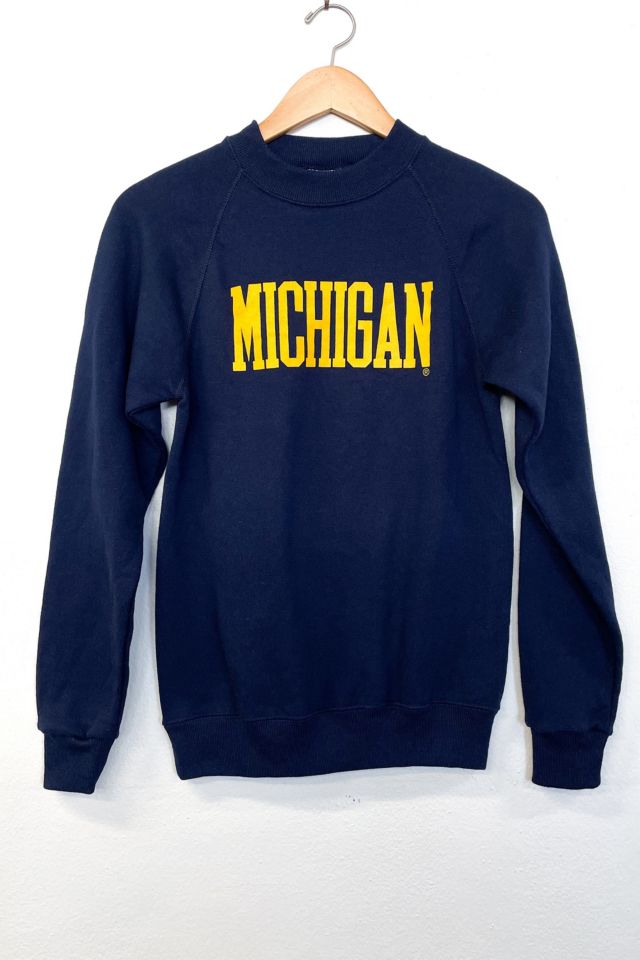 Champion University of Michigan Oxford Gray Basic Crewneck