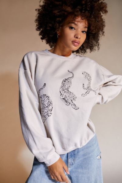 Project Social T Tiger Pullover Sweatshirt | Urban Outfitters