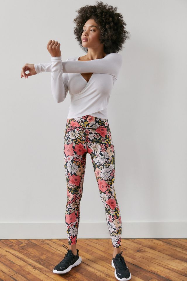 Forget Me Not Floral Endurance Light High Waisted Midi Legging