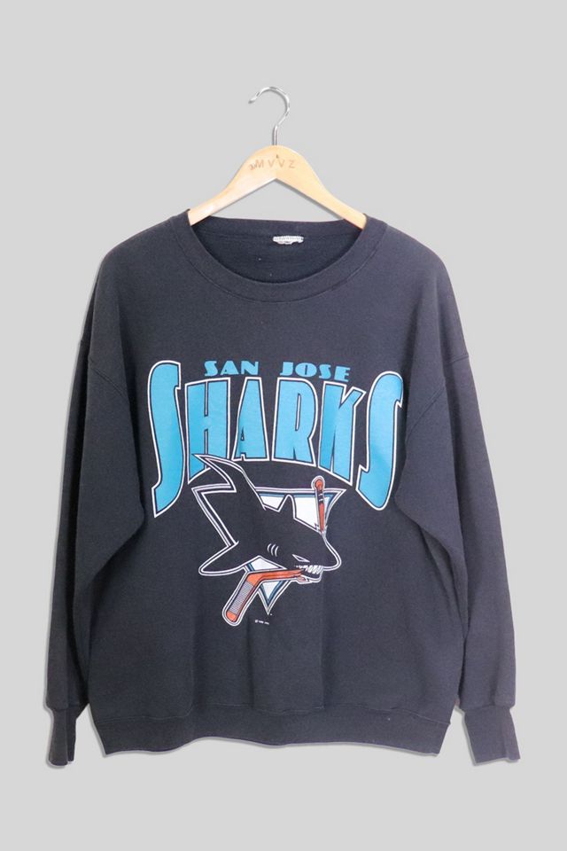1991 San Jose Sharks Crewneck Sweater NHL Hockey USA VTG 90s 