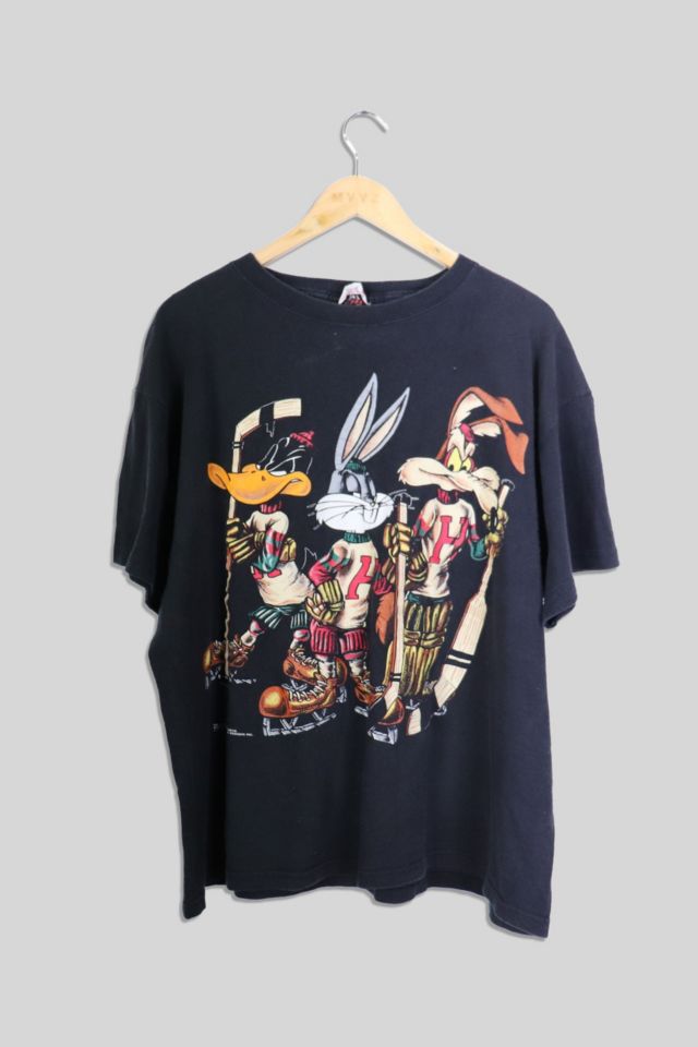 Vintage Looney Tunes Hockey 1994 T Shirt Urban Outfitters