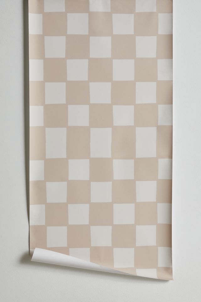 Alina Buffiere Playful Check Removable Wallpaper