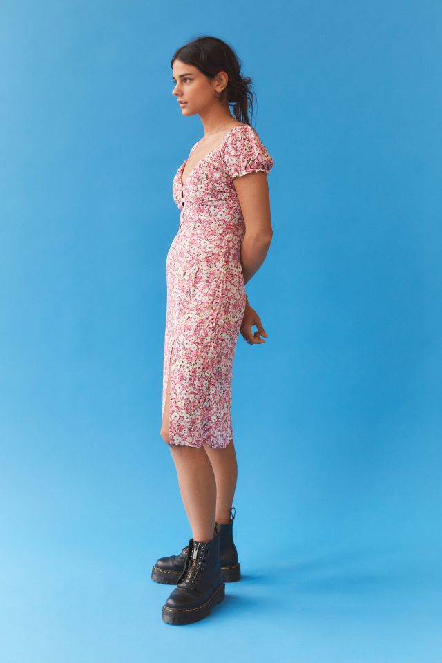Robe midi avec encolure en V Kiss The Sky #4