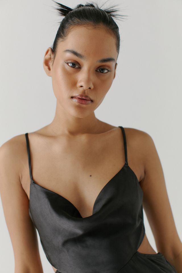 Kiss The Sky Satin Slip Dress Urban Outfitters