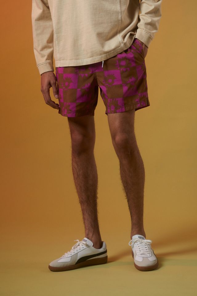 UO Daisy Checkerboard Print Swim Short #2