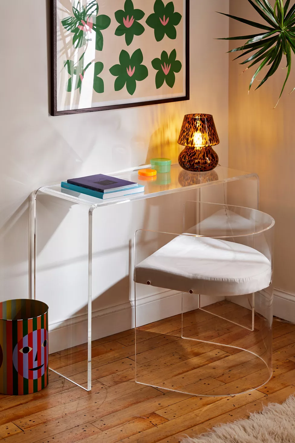urban outfitters home acrylic desk and chair