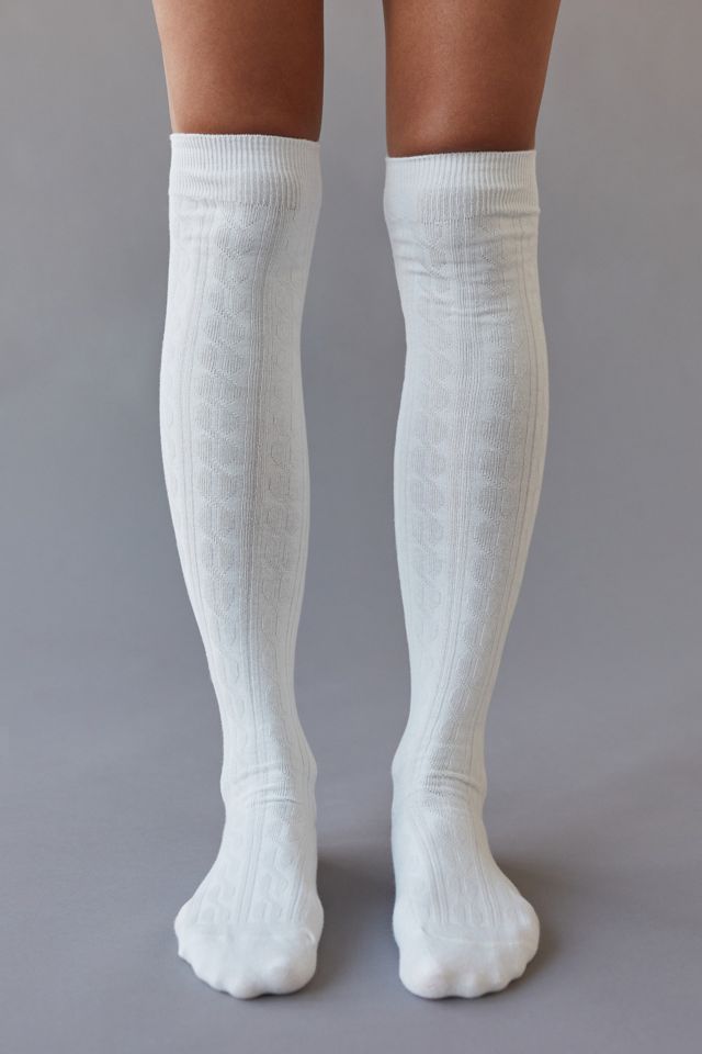 Cable Knit KneeHigh Sock Urban Outfitters