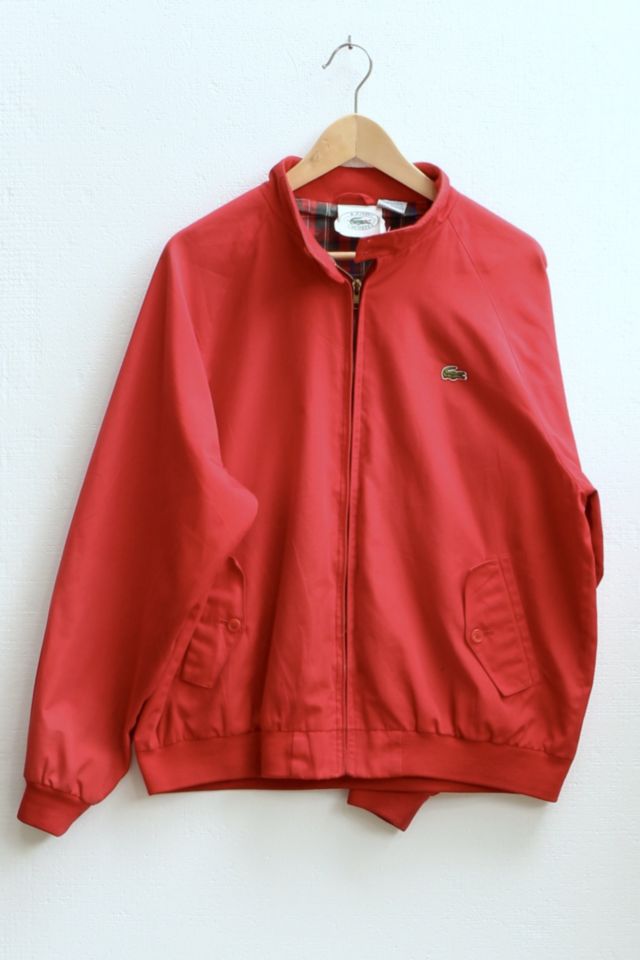 Lacoste red outlet windbreaker