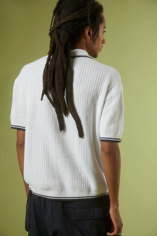 Standard Cloth Refine Button-Up Polo Sweater #3
