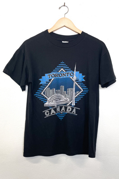 Toronto Black Cotton Tee