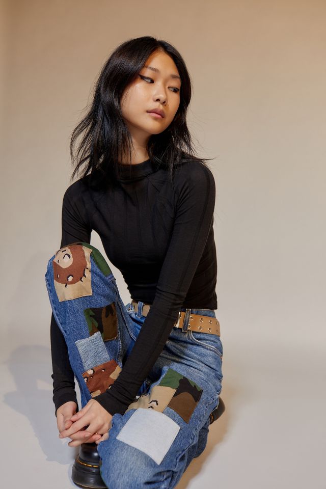 Urban Renewal Recycled Camo Patch Jean | Urban Outfitters