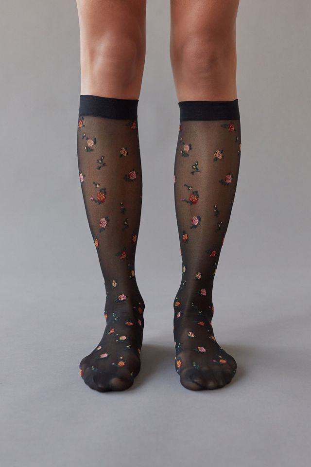 Ditsy Floral Knee-High Sock | Urban Outfitters