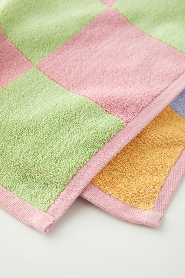BAGGU Checks On Checks Hand Towel Set #3