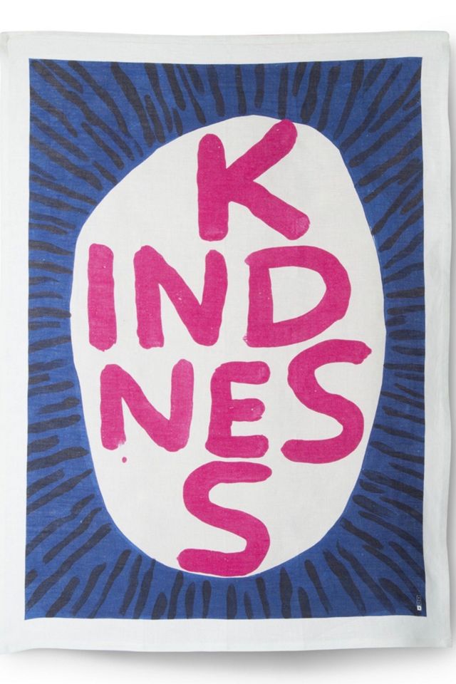 Third Drawer Down Kindness Tea Towel x David Shrigley Urban Outfitters