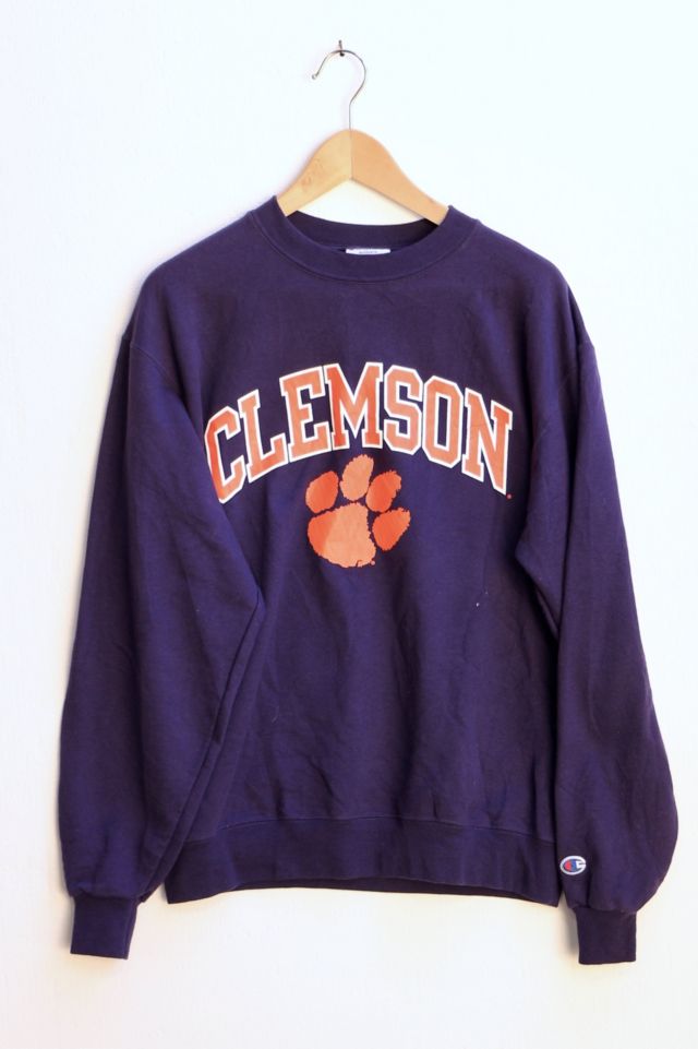 Clemson cheap champion crewneck