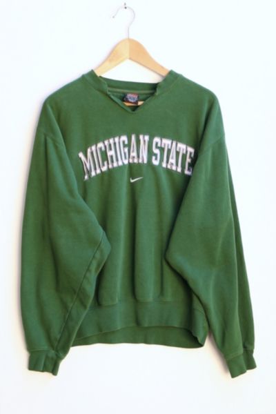 Vintage Nike Michigan State University Applique Crewneck Sweatshirt Urban Outfitters