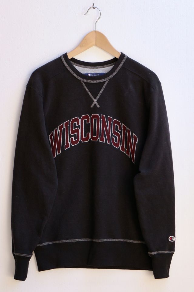 Crew Neck Monogram Sweater with Contrast Tipping in Vince Products
