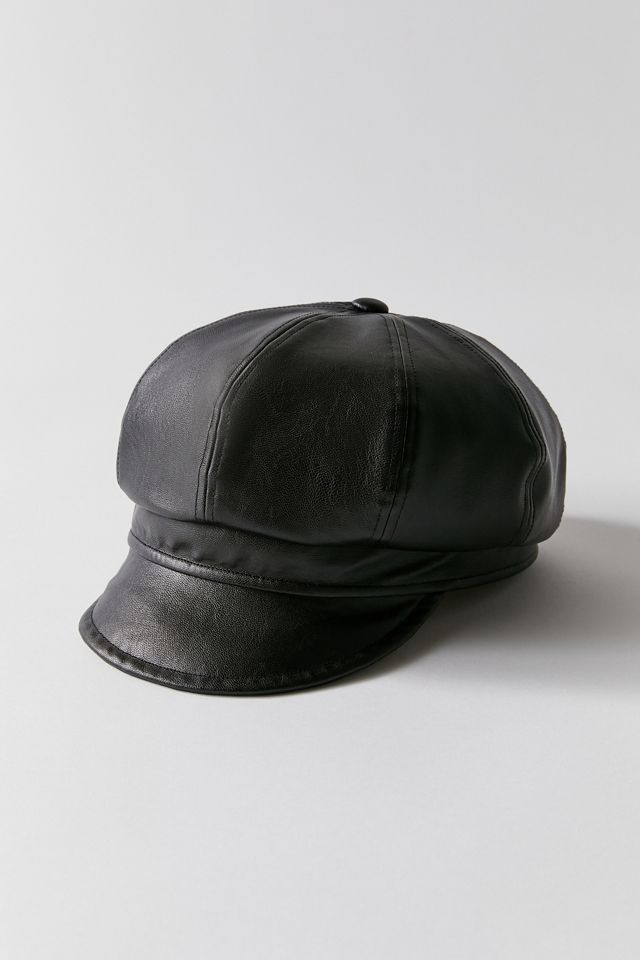 Frankie Faux Leather Paneled Cabbie Hat | Urban Outfitters