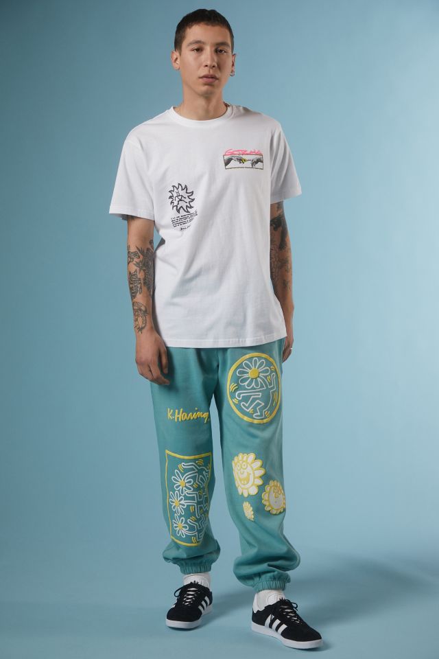 Pantalon Molletonné Graphique Fleur Heureuse Keith Haring #1