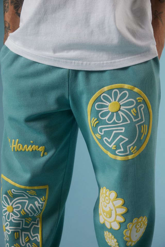 Pantalon Molletonné Graphique Fleur Heureuse Keith Haring #2