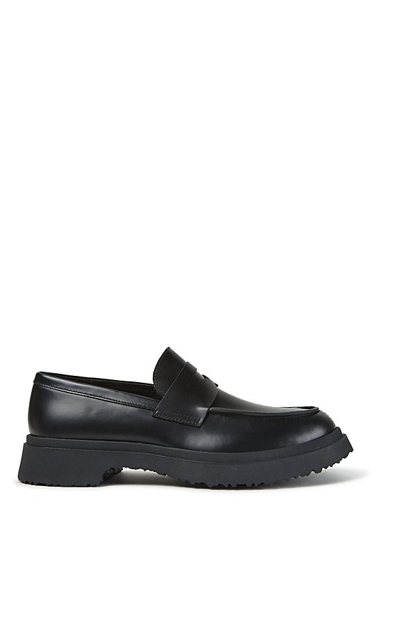 Camper Walden Leather Moc Toe Loafer Shoe In Black, Men's At Urban Outfitters