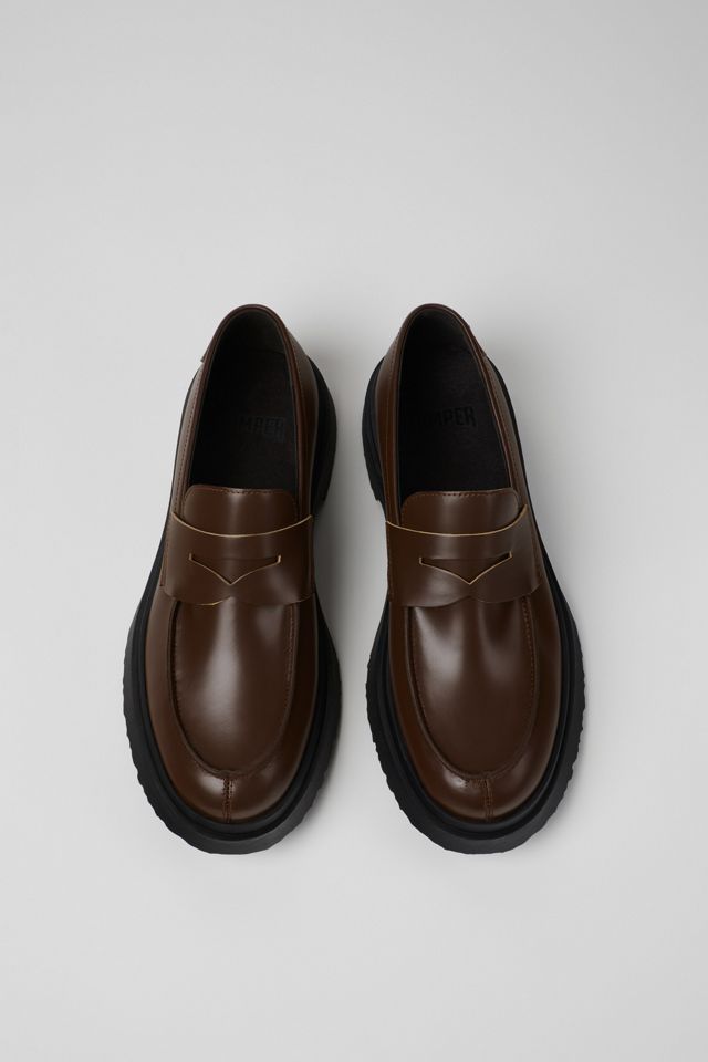 Camper Walden Leather Moc Toe Loafer Shoe #1