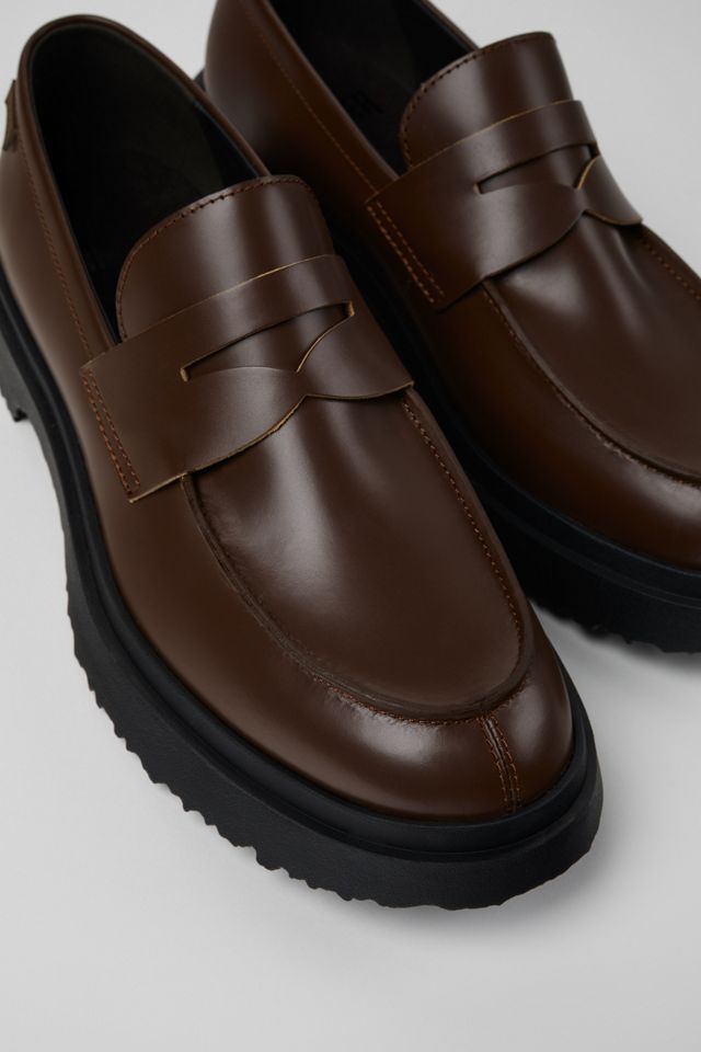 Camper Walden Leather Moc Toe Loafer Shoe #2