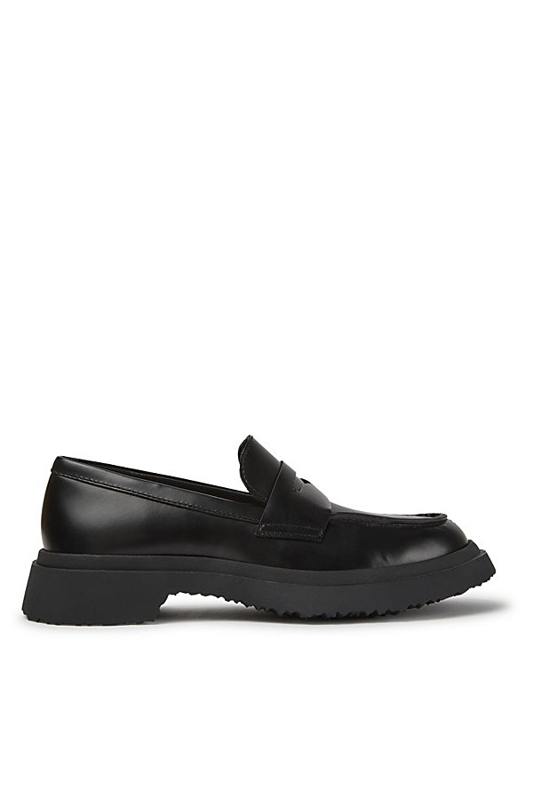 Camper Walden Leather Moc Toe Loafer Shoe In Black, Women's At Urban Outfitters