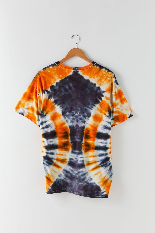T-shirt vintage Halloween citrouille teinte par nœuds #1