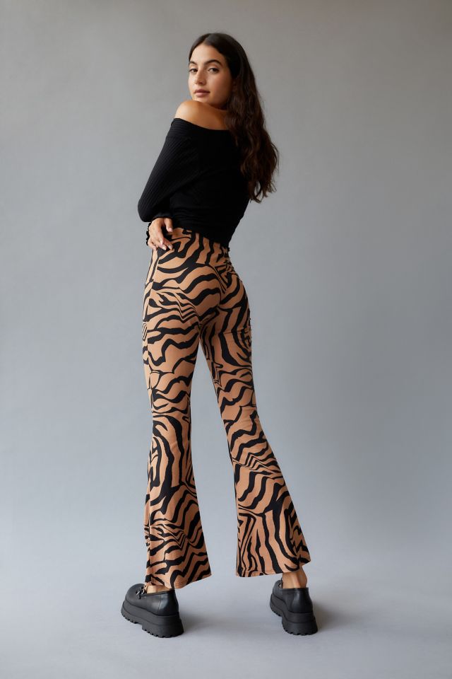 Flared pants animal on sale print