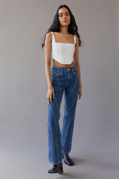 BDG High-Waisted Seamed '90s Bootcut Jean — Indigo | Urban