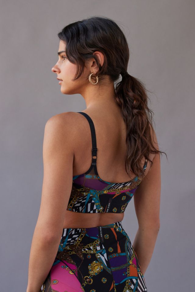 Adam Selman Printed Garter Strap Sports Bra #1