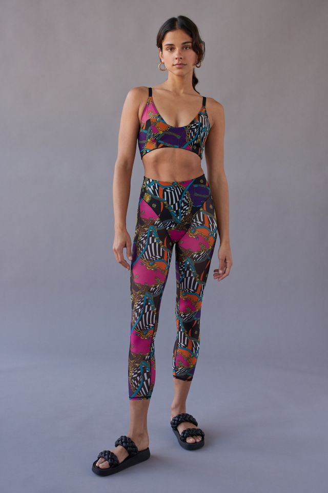 Adam Selman Printed Garter Strap Sports Bra #2