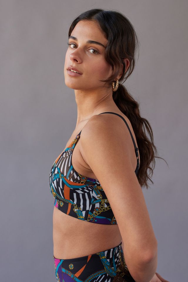 Adam Selman Printed Garter Strap Sports Bra #3