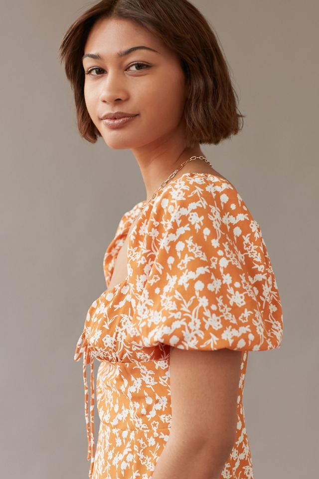 Glamorous Floral Puff Sleeve Mini Dress #1