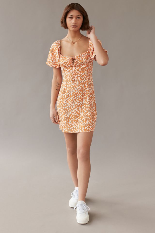Glamorous Floral Puff Sleeve Mini Dress #2