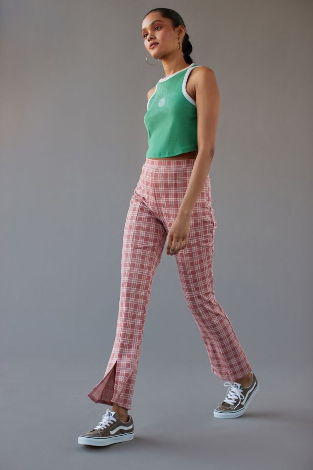Urban Renewal Remnants Plaid Front Slit Pant #4
