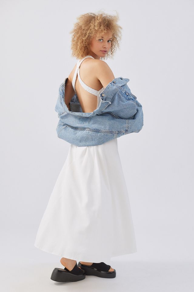 en saison white denim dress En Saison | Dresses | En Saison Whitecream Denim Dress