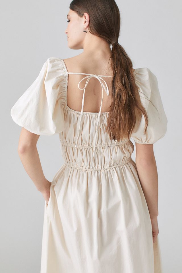 En Saison Sveta Puff Sleeve Midi Dress #1