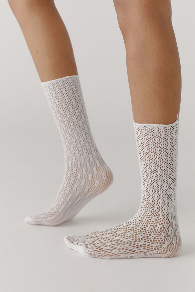 Pointelle Nylon Sock #1