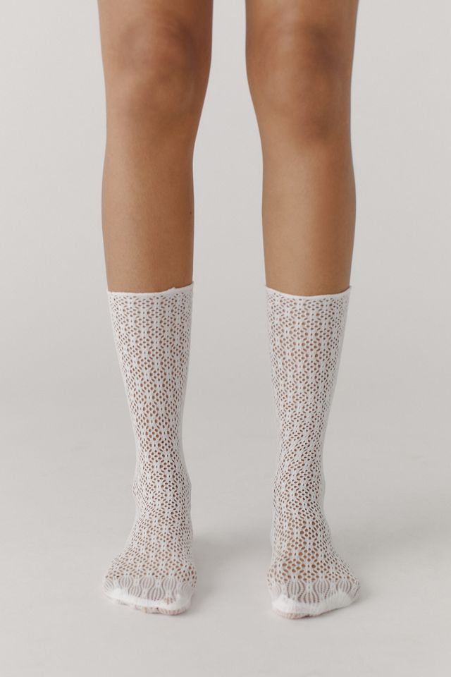 Pointelle Nylon Sock #2