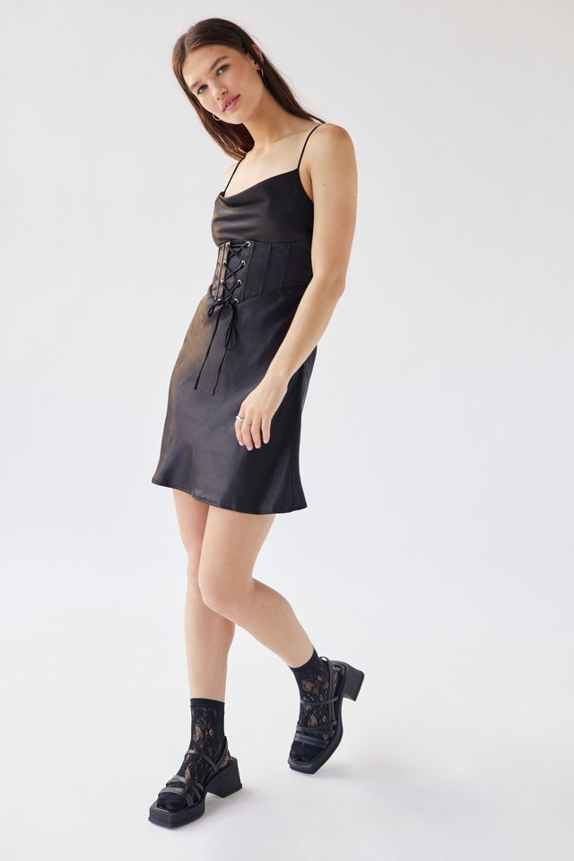 Robe Mini Corset En Satin Kiss The Sky #4