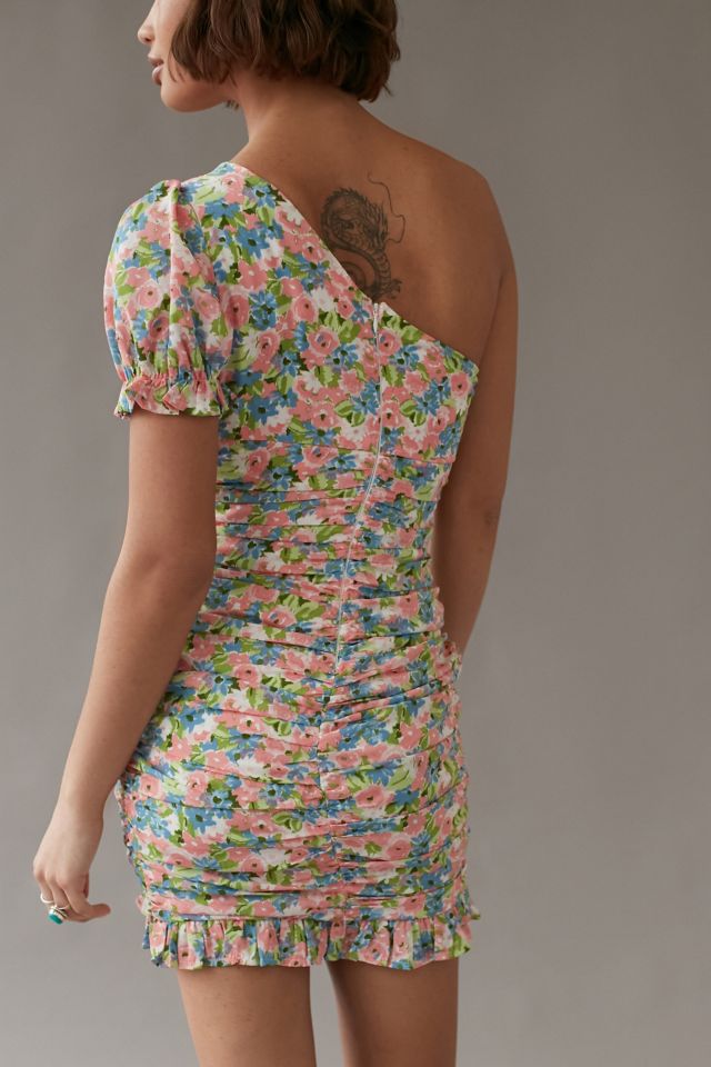 Kiss The Sky One Shoulder Mini Dress #1