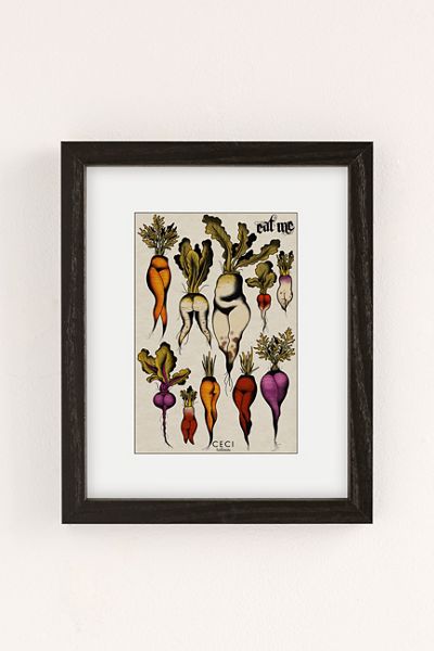 sandrapoliakov CALM WOMAN PORTRAIT Art Print