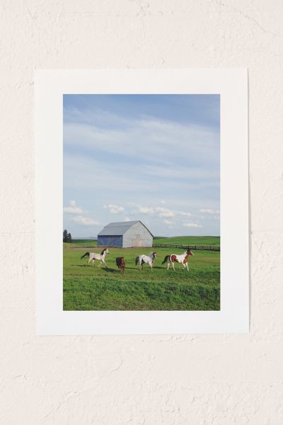 Kevin Russ Farm Horses Art Print