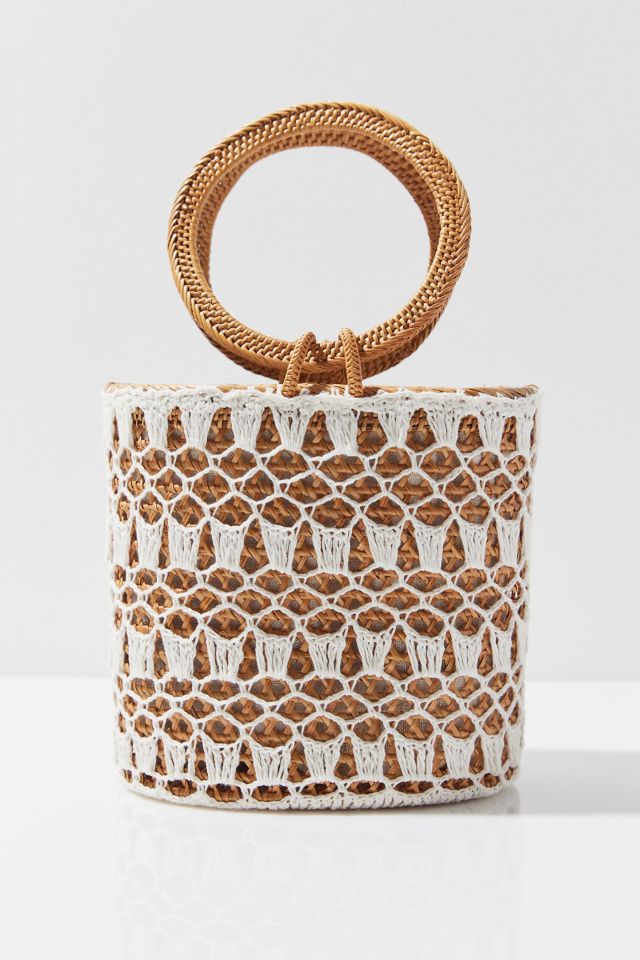 Folk Fortune Charleston Rattan Handbag #2