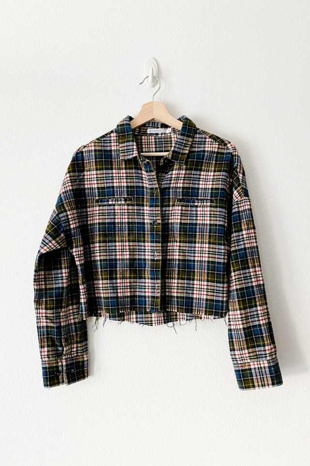 Vintage Reworked Cropped Flannel | Urban Outfitters