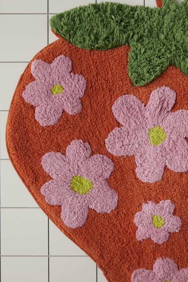 Shaped Strawberry Bath Mat #2