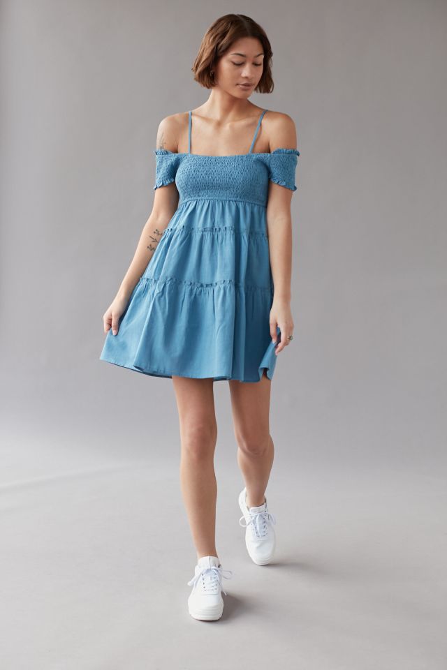 UO Emerson Smocked Off-The-Shoulder Mini Dress #2