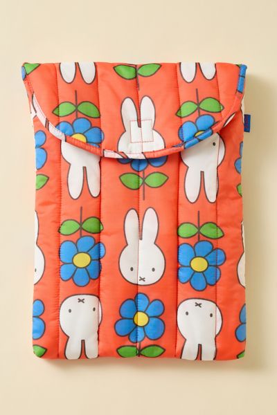 Baggu Puffy 16" Recycled Laptop Sleeve In Flower Miffy At Urban Outfitters In Flower Miffy